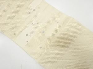 絽綴れ　霞に変わり水玉模様織り出し　名古屋帯